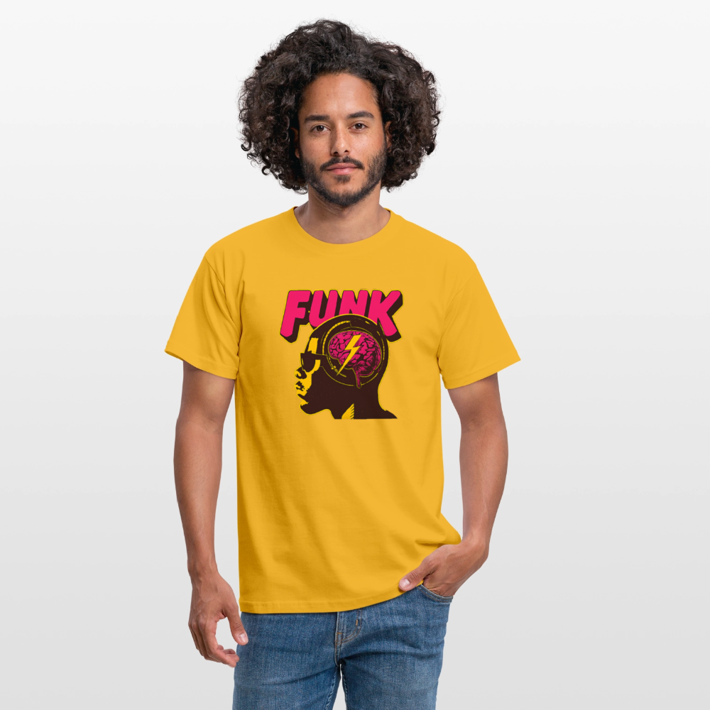Funk Head, T-shirt herr - gul