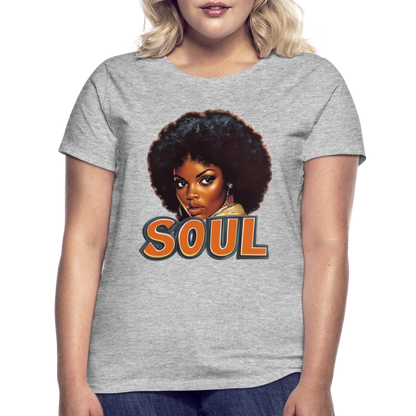 Soulful Vibes, T-shirt dam - gråmelerad