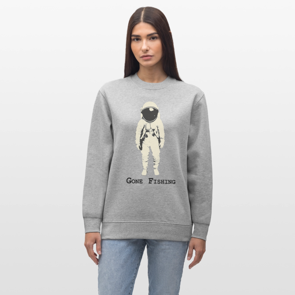 Drifting Beyond – Gone Fishing, Ekologisk sweatshirt CHANGER unisex från Stanley/Stella - gråmelerad