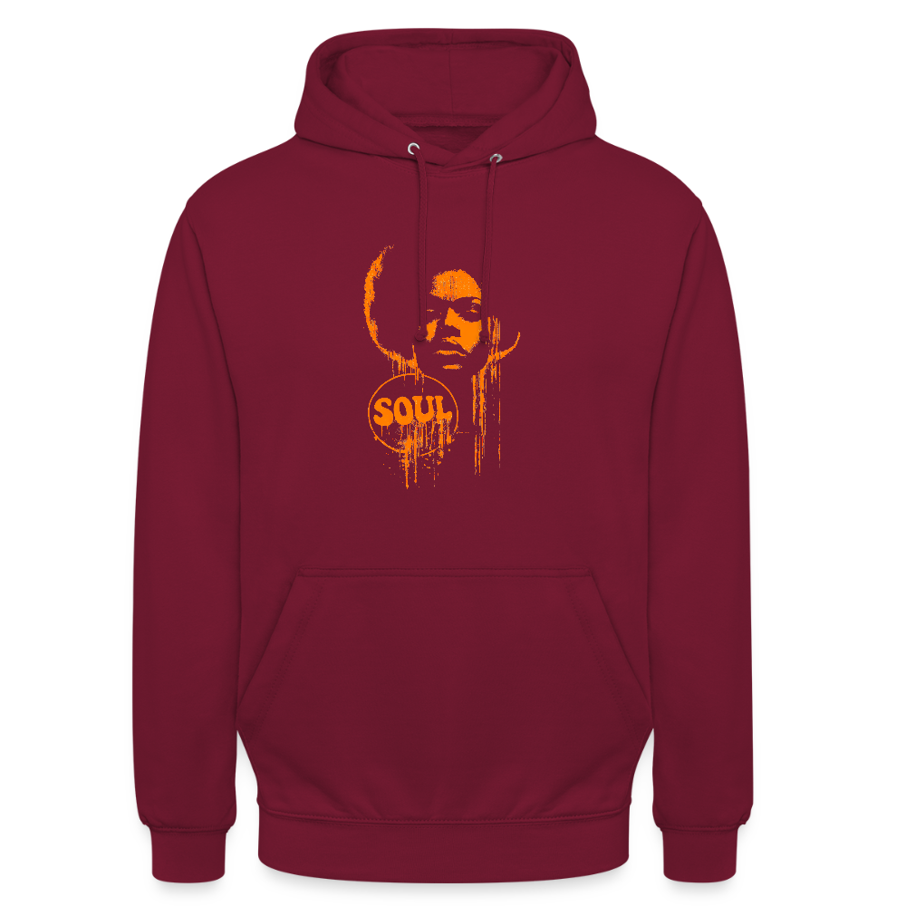 SOUL GLOW, Luvtröja unisex - bordeaux