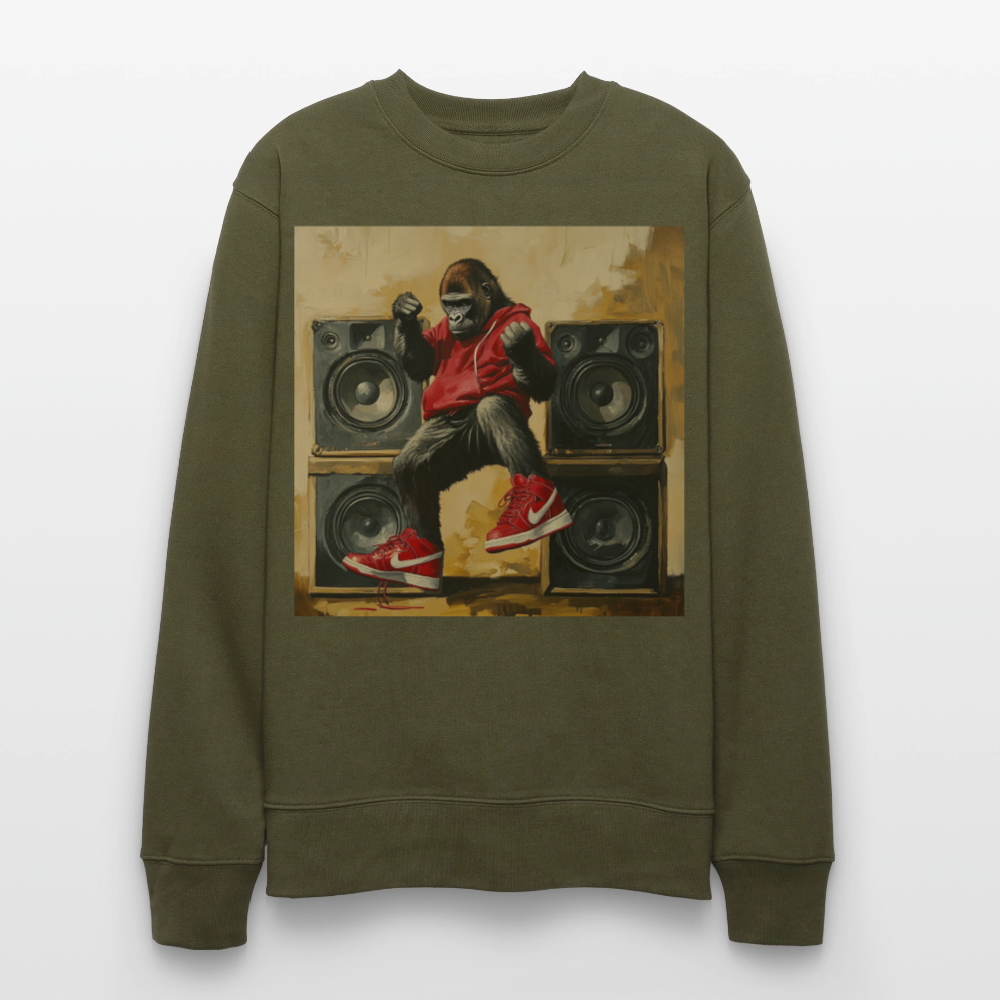 Stora Steg och Tunga Beats, Ekologisk sweatshirt CHANGER unisex från Stanley/Stella - kaki