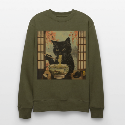 Ramenkatt, Ekologisk sweatshirt CHANGER unisex från Stanley/Stella - kaki