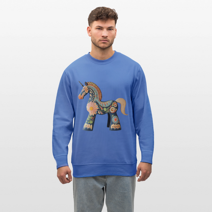 Färger av magi, Ekologisk sweatshirt CHANGER unisex från Stanley/Stella - blå