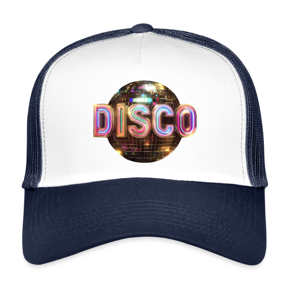 Disco Dreamscape, Trucker Cap - vit/marinblå