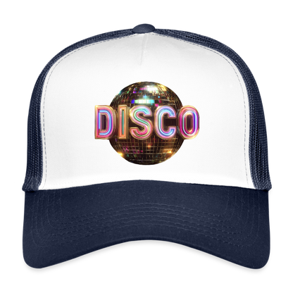 Disco Dreamscape, Trucker Cap - vit/marinblå