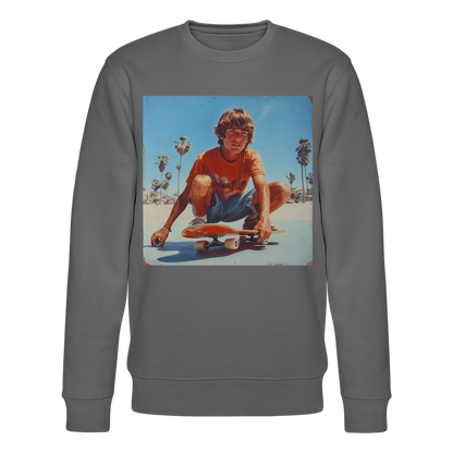 Sunset Vibes, 70s Style, Ekologisk sweatshirt CHANGER unisex från Stanley/Stella - kolgrå