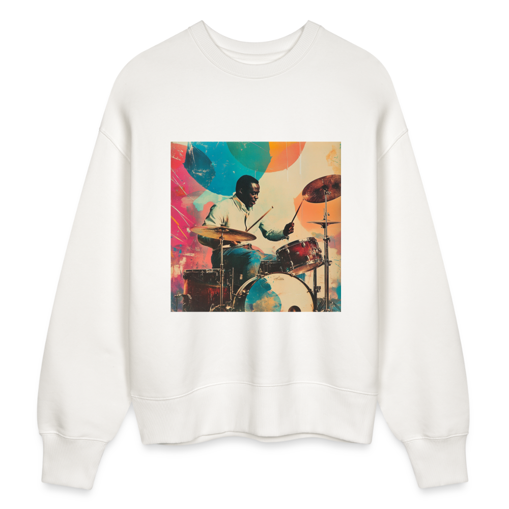 Rhythms of the Midnight Sky, Ekologisk oversizetröja RADDER unisex från Stanley/Stella - OFF WHITE