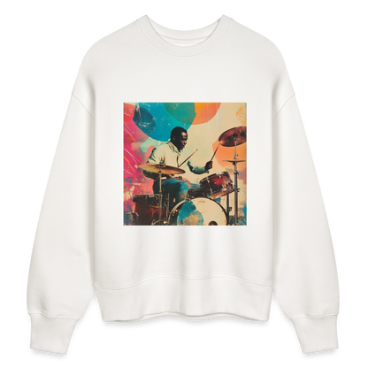 Rhythms of the Midnight Sky, Ekologisk oversizetröja RADDER unisex från Stanley/Stella - OFF WHITE