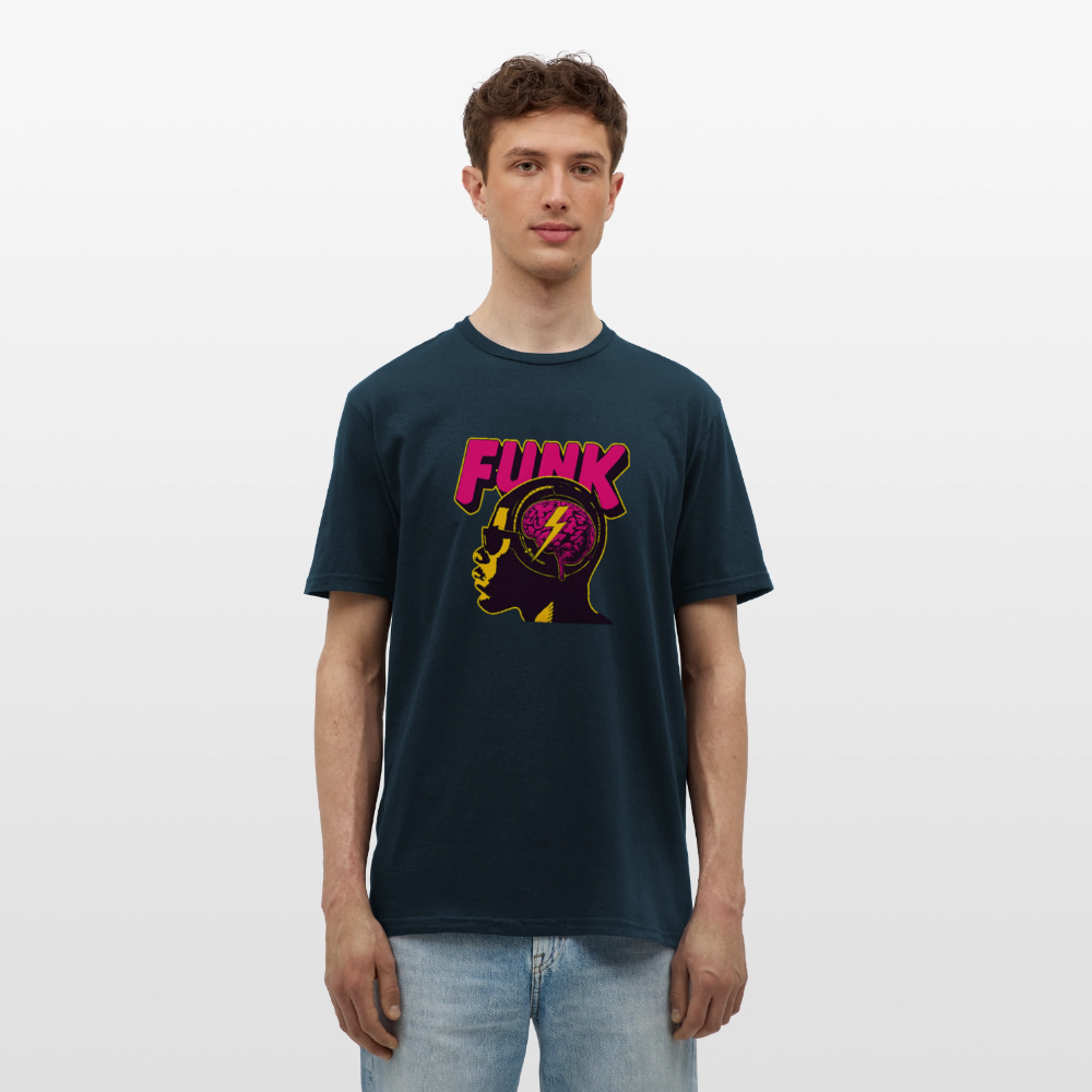 Funk Head, T-shirt herr - marinblå