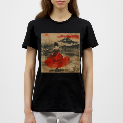 Flamenco i Solens Land, T-shirt dam - svart