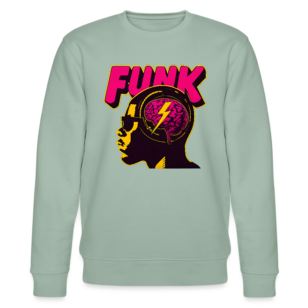 Funk Head, Ekologisk sweatshirt CHANGER unisex från Stanley/Stella - ljus grågrön