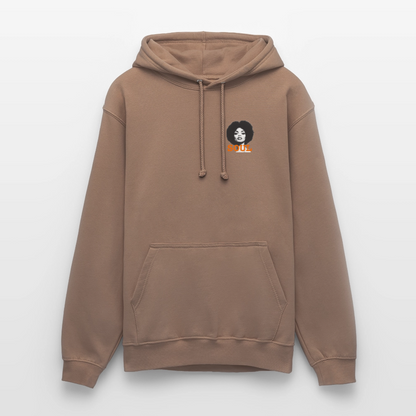 SOUL PWR, Luvtröja unisex - Litet brösttryck - mocka