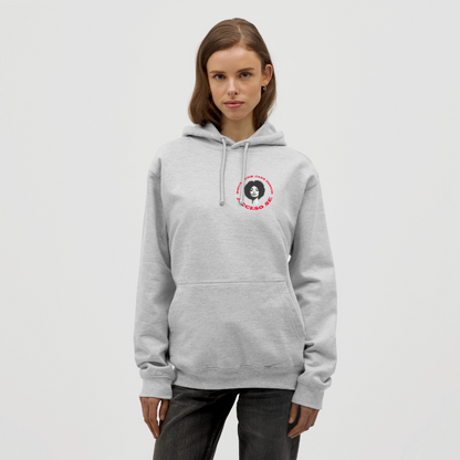 Where Music Lives – Powered by Acceso Family (small print), Luvtröja unisex - ljusgråmelerad