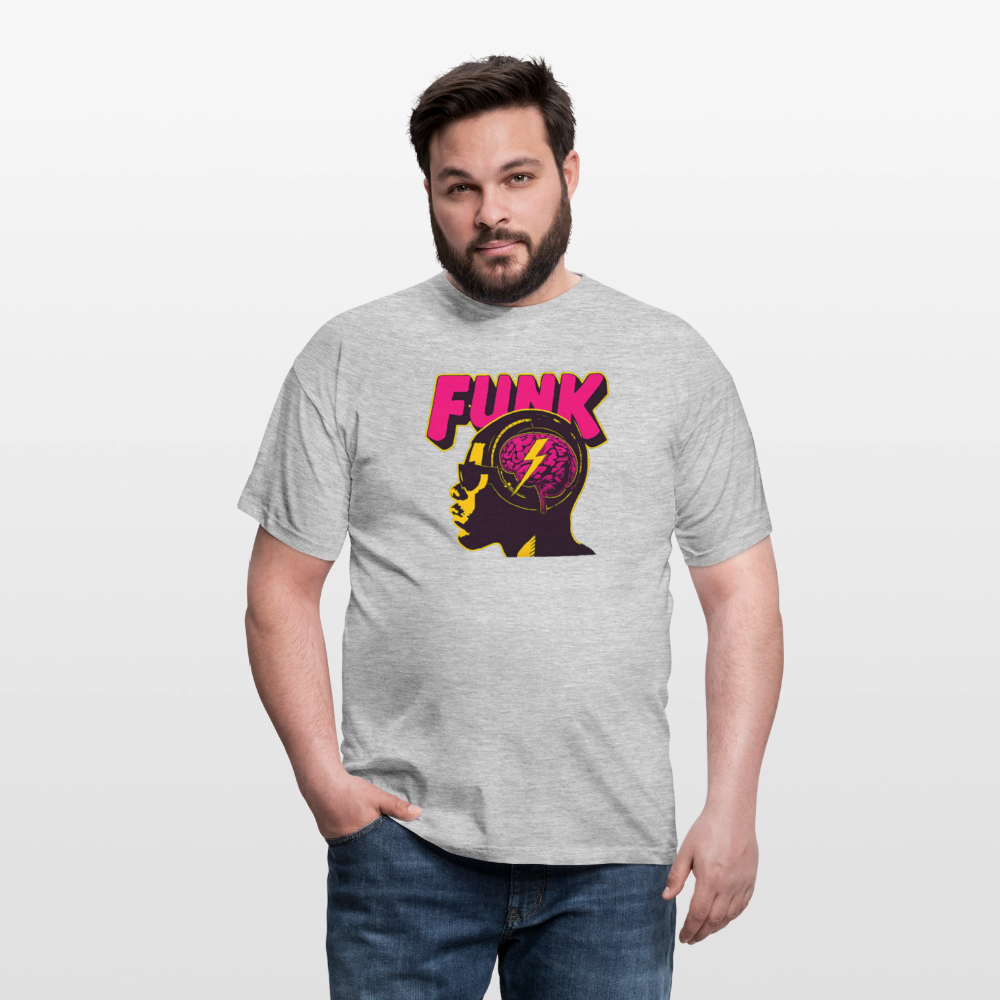 Funk Head, T-shirt herr - gråmelerad