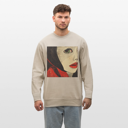 Fiskarfruns öga, Ekologisk sweatshirt CHANGER unisex från Stanley/Stella - beige