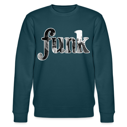 Funk Vibes, Ekologisk sweatshirt CHANGER unisex från Stanley/Stella - mörk petrol