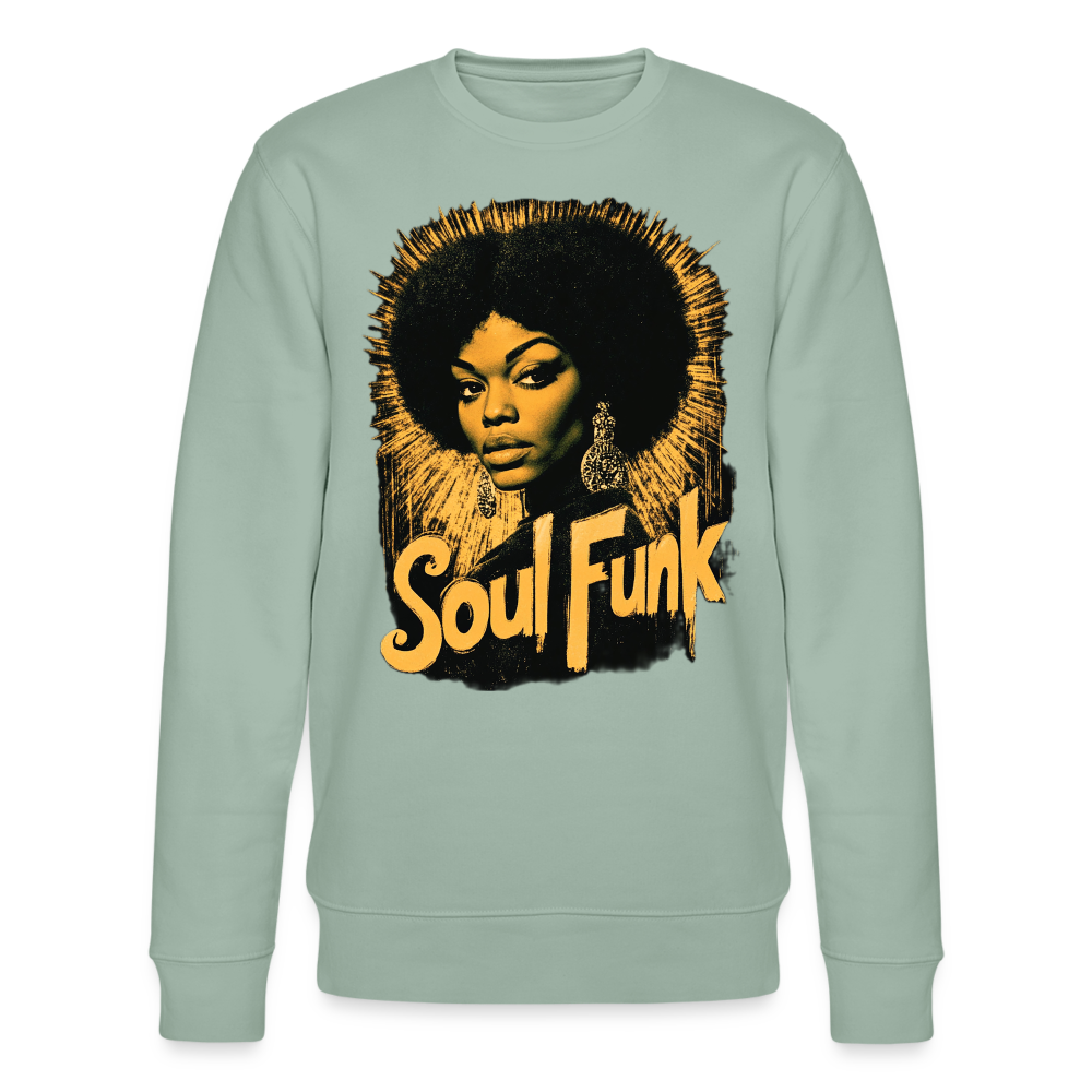 Soul Funk, Ekologisk sweatshirt CHANGER unisex från Stanley/Stella - ljus grågrön