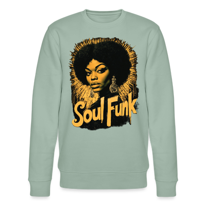 Soul Funk, Ekologisk sweatshirt CHANGER unisex från Stanley/Stella - ljus grågrön