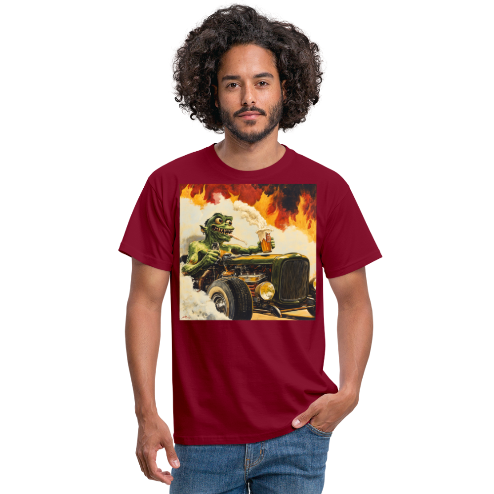 Ragg-Rex, T-shirt herr - tegelröd