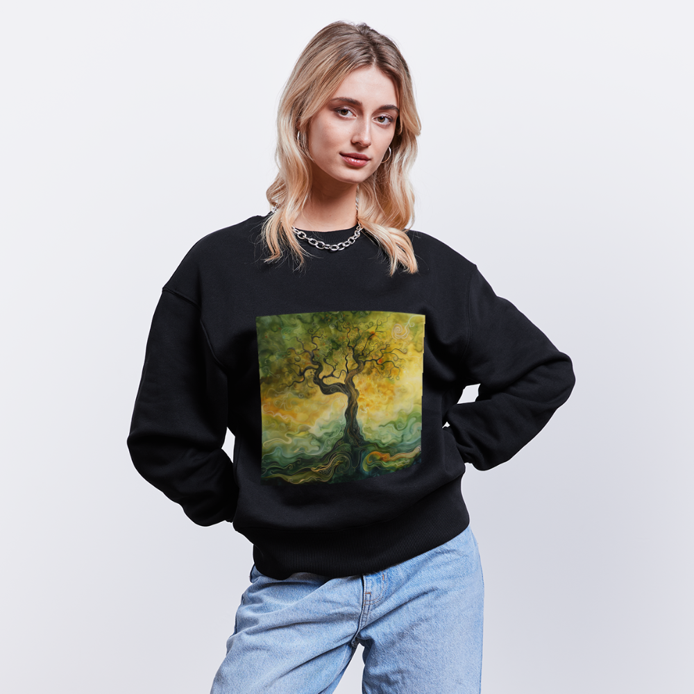Trädets visdom, Ekologisk oversizetröja RADDER unisex från Stanley/Stella - svart