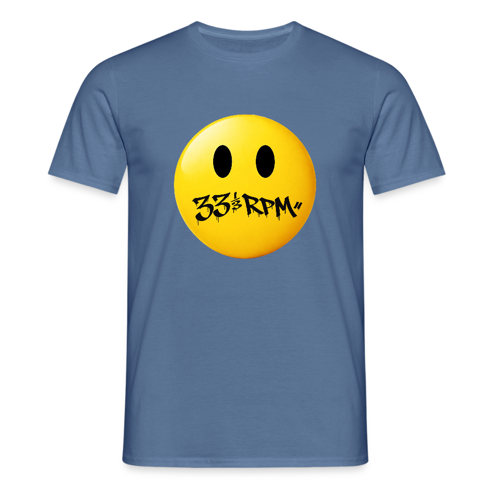Turntable Grin, T-shirt unisex - duvblå 