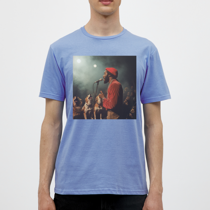 Howling at the Moon, T-shirt herr - carolina blue