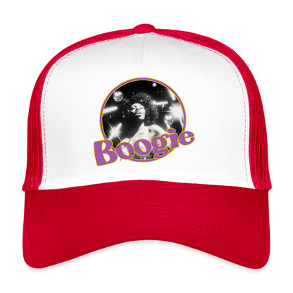 Electric Groove, Trucker Cap - vit/röd