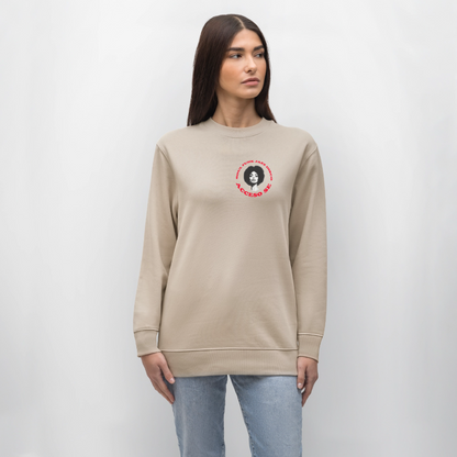 Where Music Lives – Powered by Acceso Family (small print), Ekologisk sweatshirt CHANGER unisex från Stanley/Stella - beige