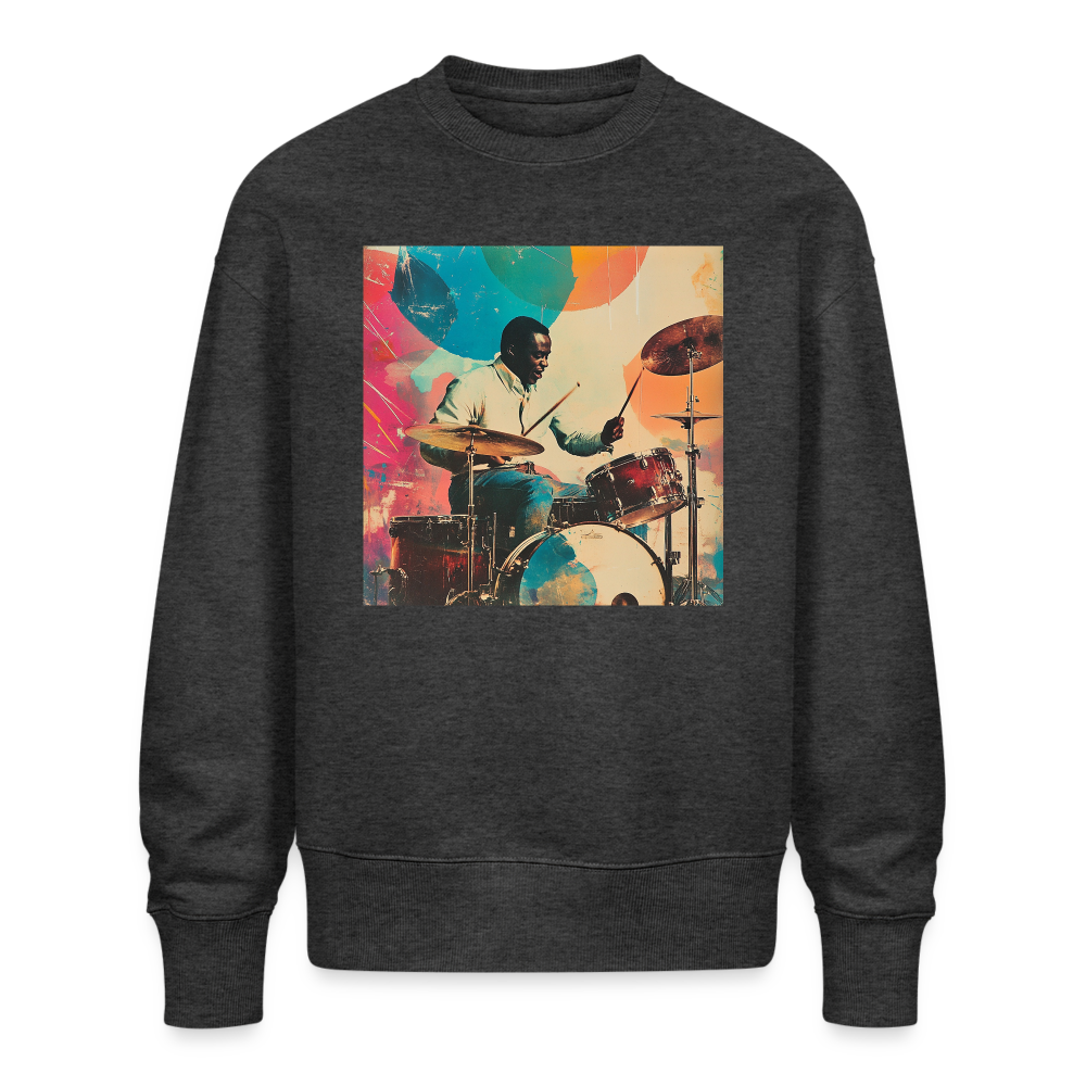 Rhythms of the Midnight Sky, Ekologisk oversizetröja RADDER unisex från Stanley/Stella - mörkgråmelerad