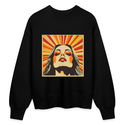 Sun Girl, Ekologisk oversizetröja RADDER unisex från Stanley/Stella - svart