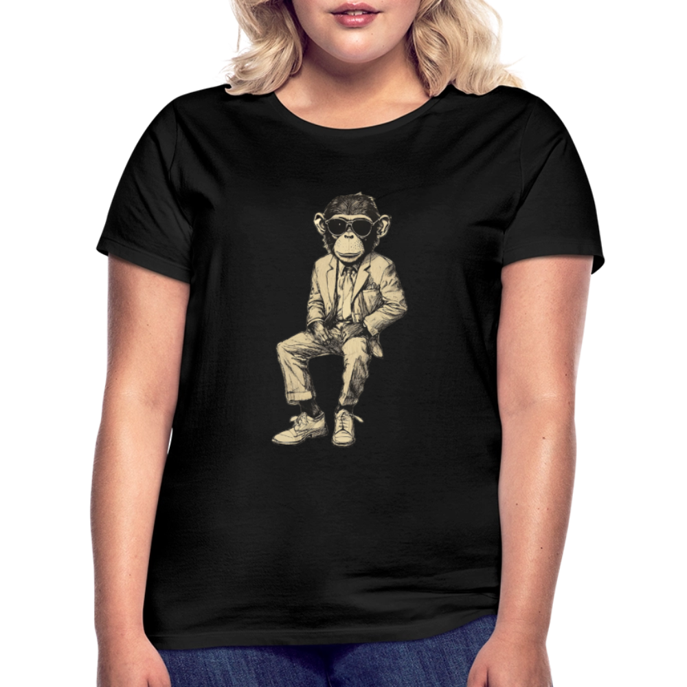 Mod Monkey, T-shirt dam - svart