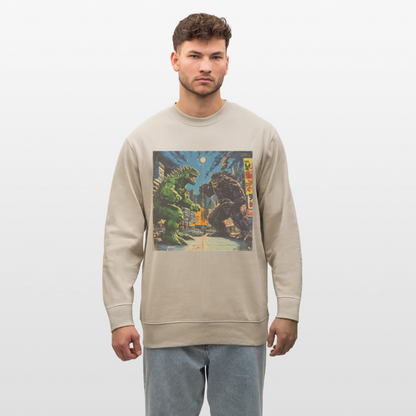 Kampen vid Solnedgången, Ekologisk sweatshirt CHANGER unisex från Stanley/Stella - beige