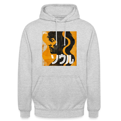 Nippon Grooves, Luvtröja unisex - ljusgråmelerad