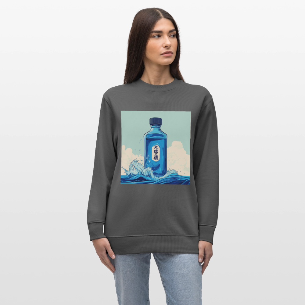 I Blått och Tystnad, Ekologisk sweatshirt CHANGER unisex från Stanley/Stella - kolgrå