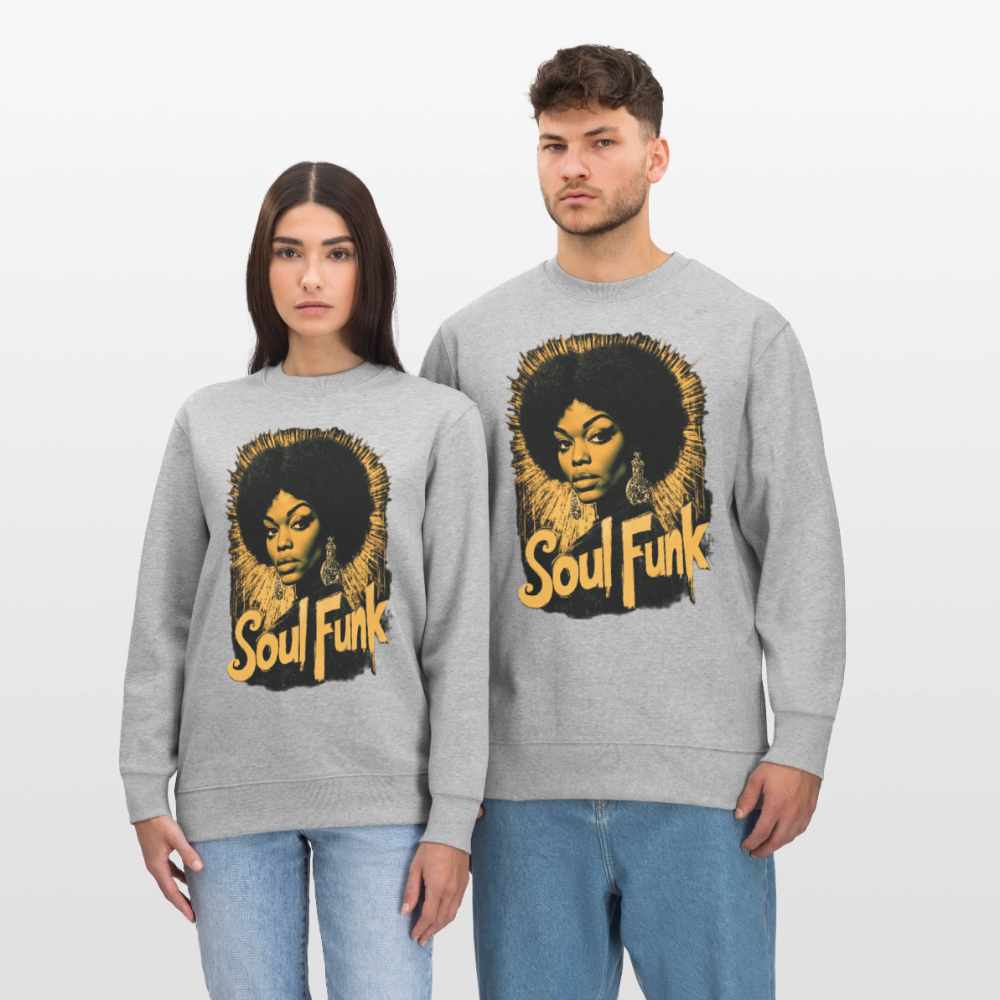 Soul Funk, Ekologisk sweatshirt CHANGER unisex från Stanley/Stella - gråmelerad