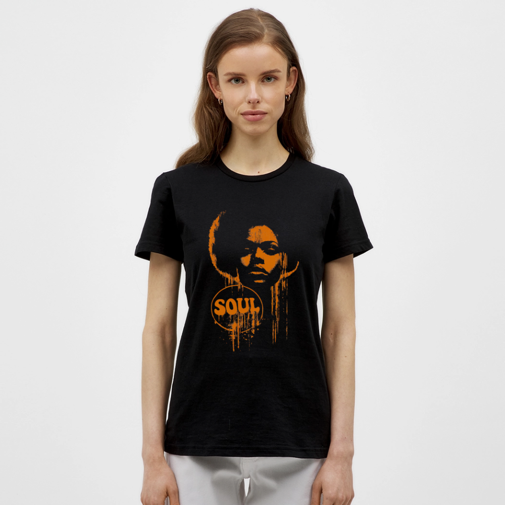 SOUL GLOW, T-shirt dam - svart