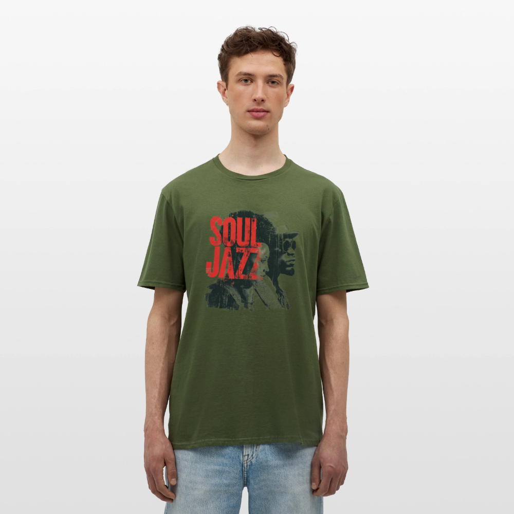 The Essence of Soul Jazz, T-shirt unisex - Militärgrön