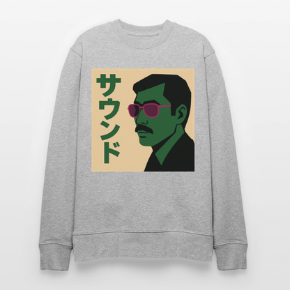 Nippon Sound, Ekologisk sweatshirt CHANGER unisex från Stanley/Stella - gråmelerad