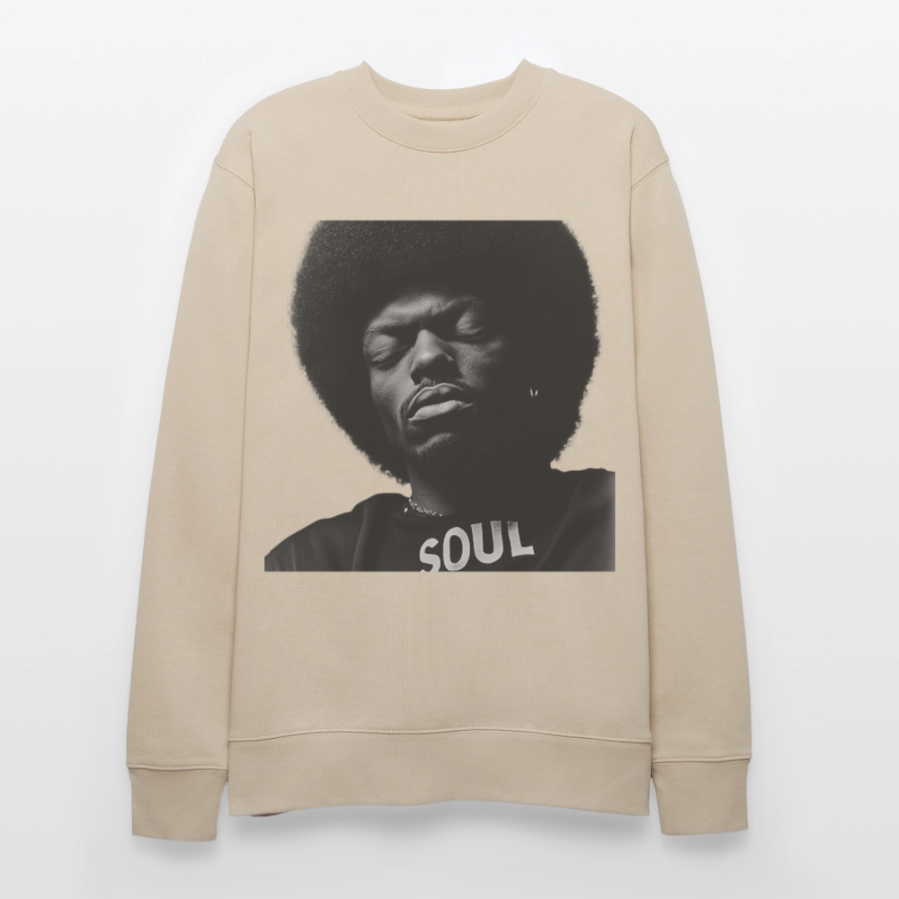 Where Soul Lives, Ekologisk sweatshirt CHANGER unisex från Stanley/Stella - beige