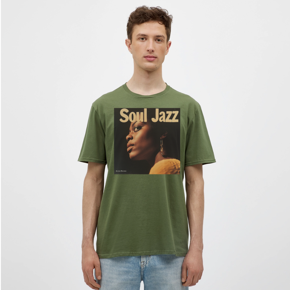 Acceso's Soul Groove: Jazz with a Beat, T-shirt herr - Militärgrön