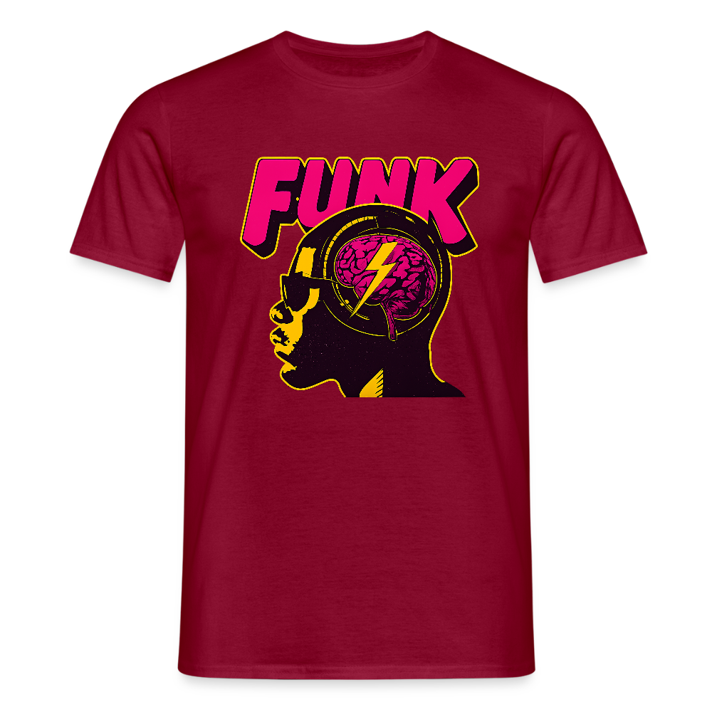 Funk Head, T-shirt herr - tegelröd