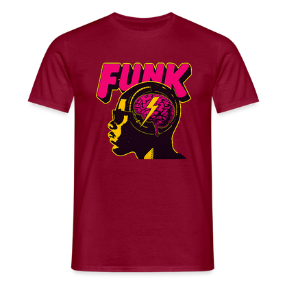Funk Head, T-shirt herr - tegelröd