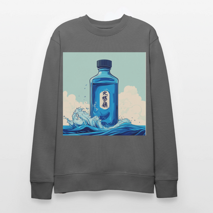 I Blått och Tystnad, Ekologisk sweatshirt CHANGER unisex från Stanley/Stella - kolgrå