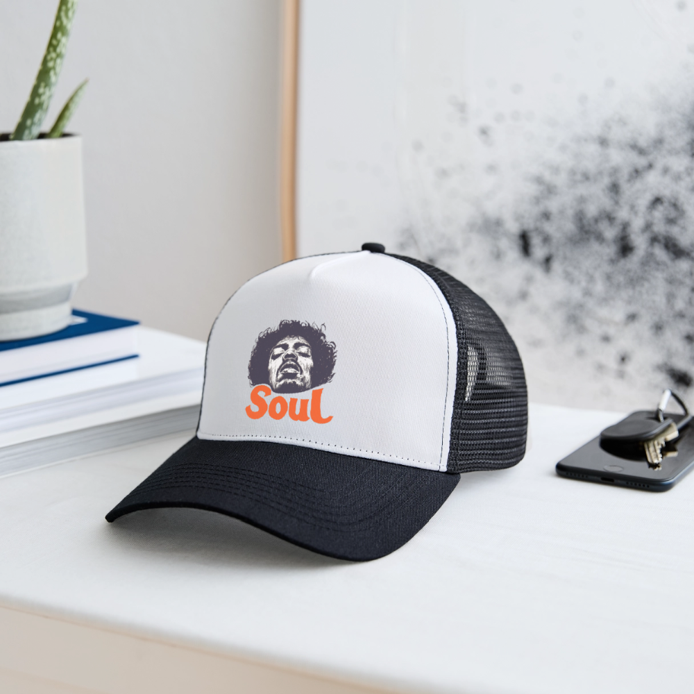 A Soul Awakening, Trucker Cap - vit/svart
