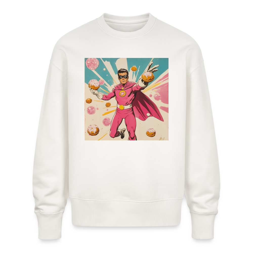 Frosting-Fury, Ekologisk oversizetröja RADDER unisex från Stanley/Stella - OFF WHITE