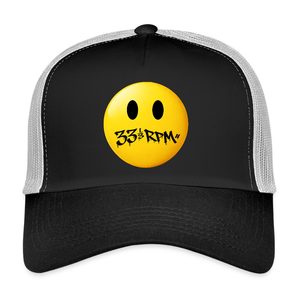 Turntable Grin, Trucker Cap - svart/stengrå