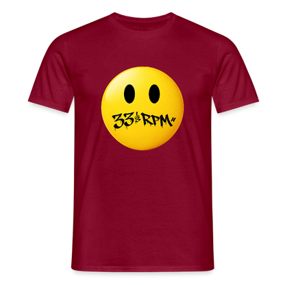 Turntable Grin, T-shirt unisex - tegelröd