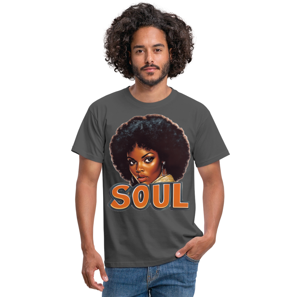 Soulful Vibes, T-shirt herr - kolgrå