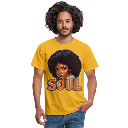 Soulful Vibes, T-shirt herr - gul