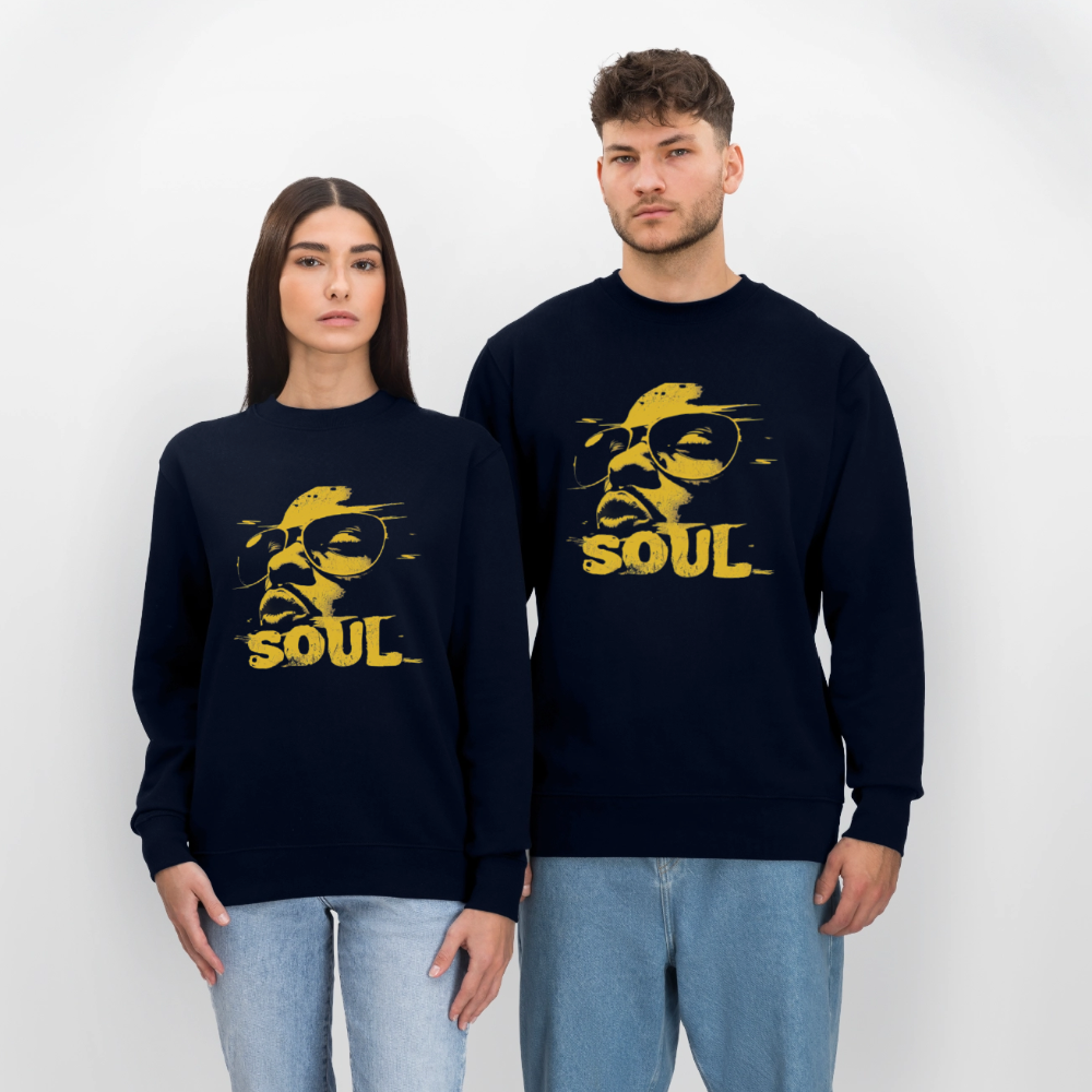 Funky Soul, Ekologisk sweatshirt CHANGER unisex från Stanley/Stella - marinblått